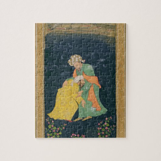 Puzzle Un mollah se prosternant devant un homme dans la (Vertical)