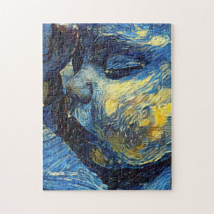 Puzzle un monde qui dort, dans les bras de l'amour.