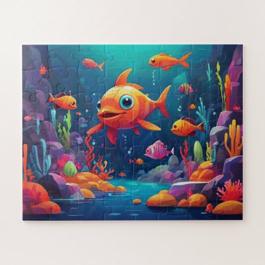Puzzle Un Monde Vibrant Sous La Mer (Horizontal)
