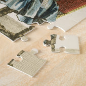 Puzzle Un monsieur jouant l'harpe (gravure) (Côté)