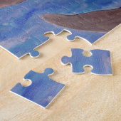 Puzzle Un morceau de dauphins de saut (Côté)