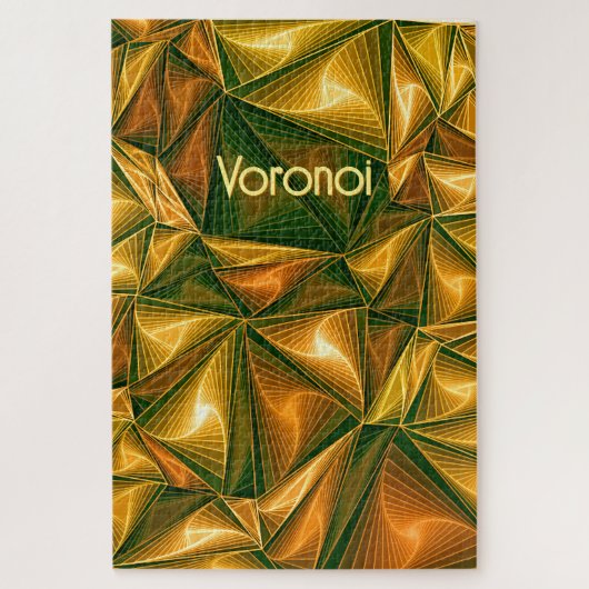 Puzzle Un motif triangle voronoi pour les mathématiciens (Vertical)