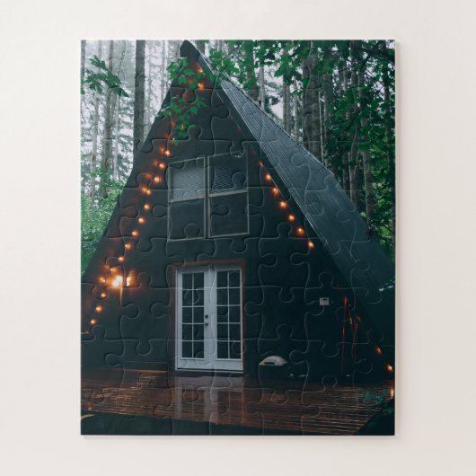 PUZZLE UN NOËL DANS UNE CABANE EN A (Vertical)