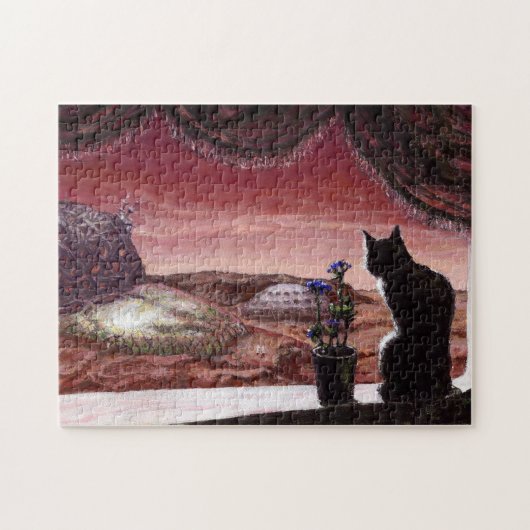 Puzzle Un nouveau monde entier - Sci-Fi - Chat sur Mars (Horizontal)