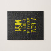 Puzzle Un objectif sans plan citation inspirante (Horizontal)