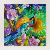 Puzzle Un oiseau coloré (Horizontal)