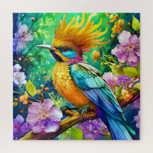 Puzzle Un oiseau coloré