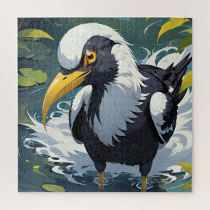 Puzzle Un oiseau lunatique