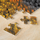 Puzzle Un oiseau parmi les plumes (Côté)