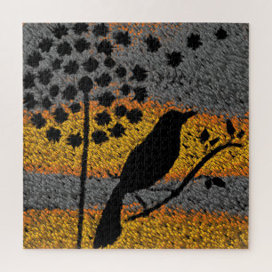 Puzzle Un oiseau parmi les plumes