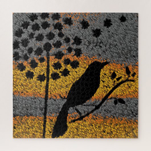 Puzzle Un oiseau parmi les plumes (Vertical)