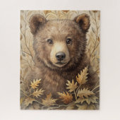 Puzzle Un ours mignon en forêt (Vertical)