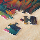 Puzzle Un panda rouge assis dans une forêt enchanteresse (Côté)