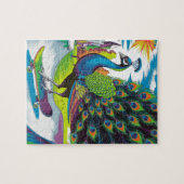 Puzzle Un paon de skateboard (Horizontal)
