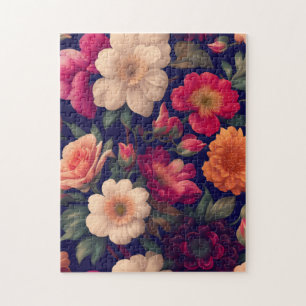 Puzzle Un papier peint avec un motif floral