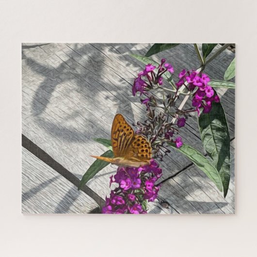 Puzzle Un papillon jaune (Horizontal)