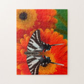 Puzzle Un papillon swallowtail zèbre (Vertical)