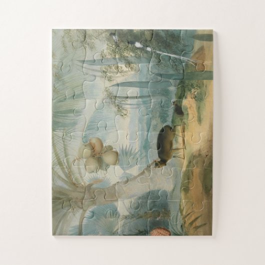 Puzzle Un paysage à Ceylan par Samuel Daniell (Vertical)