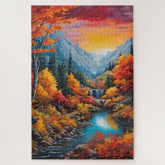 Puzzle Un paysage aux tons automnaux (Vertical)