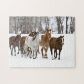 Puzzle Un paysage hivernal de course (Horizontal)