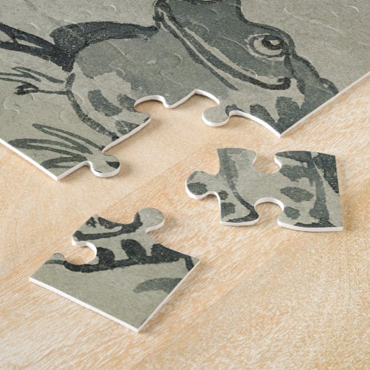 Puzzle Un pélican et une grenouille dans la conversation (Côté)