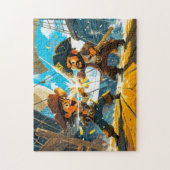 Puzzle Un petit pirate attaque un autre pirate sur un nav (Vertical)