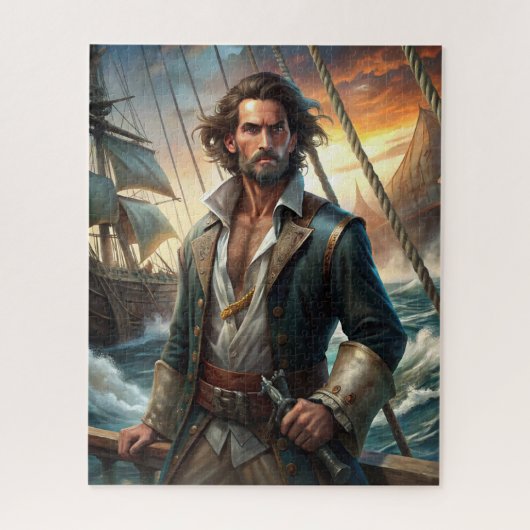 Puzzle Un pirate d'un navire (Vertical)