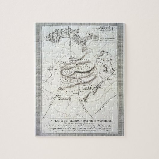 Puzzle Un plan de la bataille de waterloo glorieuse (Vertical)