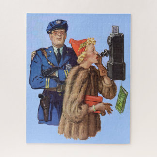 Puzzle Un policier de la circulation dans les années 1930