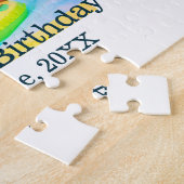 Puzzle Un premier anniversaire photo moderne ajouter nom (Côté)