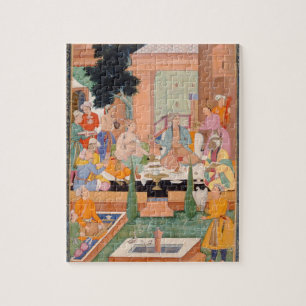 Puzzle Un prince et les compagnons prennent les