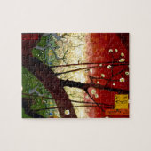 Puzzle Un prunier en fleurs après Hiroshige par Van Gogh (Horizontal)