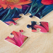 Puzzle Un renard et des fleurs (Côté)