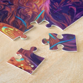 Puzzle Un renard roux psychédélique (Côté)