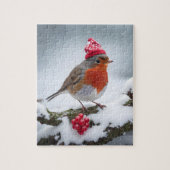 Puzzle Un Robin de Noël (Vertical)