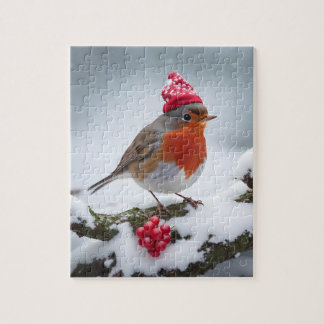 Puzzle Un Robin de Noël