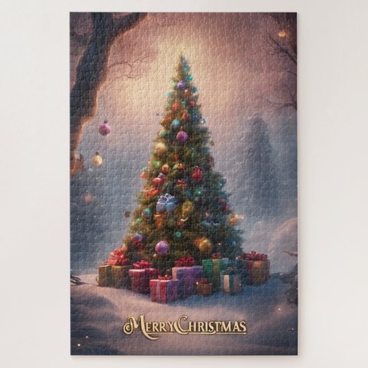 Puzzle Un sapin pour Noël (Vertical)