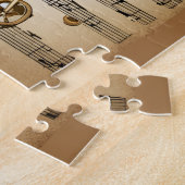 Puzzle Un saxophone, style steampunk (Côté)