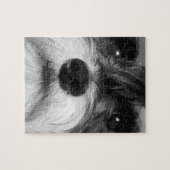 Puzzle Un Schnauzer miniature noir et blanc (Horizontal)