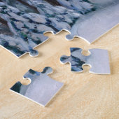 Puzzle Un sentier neigeux dans la forêt (Côté)