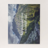 Puzzle Un sentier rocheux vers les sommets de haute monta (Vertical)