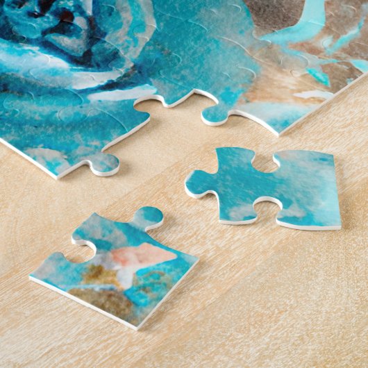 Puzzle Un Shabby Bleu Chic Ephemera Design Series 7 (Côté)