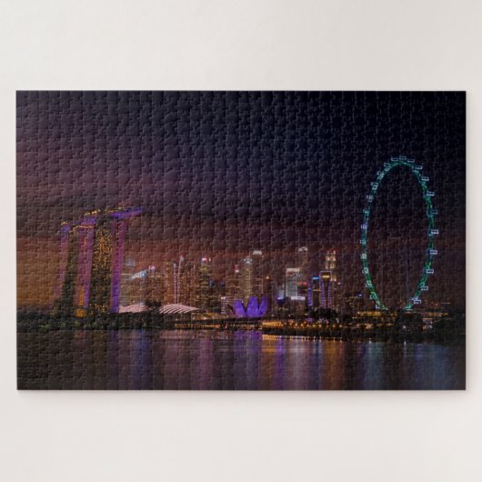 Puzzle Un Singapour Incroyable La Nuit (Horizontal)