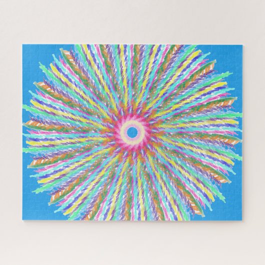 Puzzle Un soleil plumé (art Abstrait) (Horizontal)