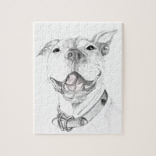 Puzzle Un sourire de pitbull (Vertical)