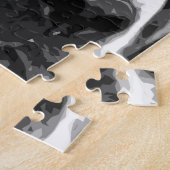 Puzzle Un St Bernard noir et blanc (Côté)