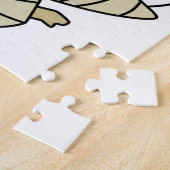 Puzzle Un Stegosaurus Caricature Habillé Comme Une Maman. (Côté)