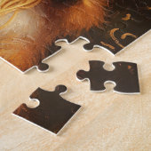 Puzzle Un super mignon bébé renard rouge mangeant spaghet (Côté)