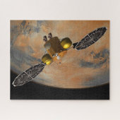 Puzzle Un vaisseau Spacecraft Orbitant Mars. (Horizontal)