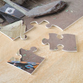 Puzzle Un village africain. (Côté)